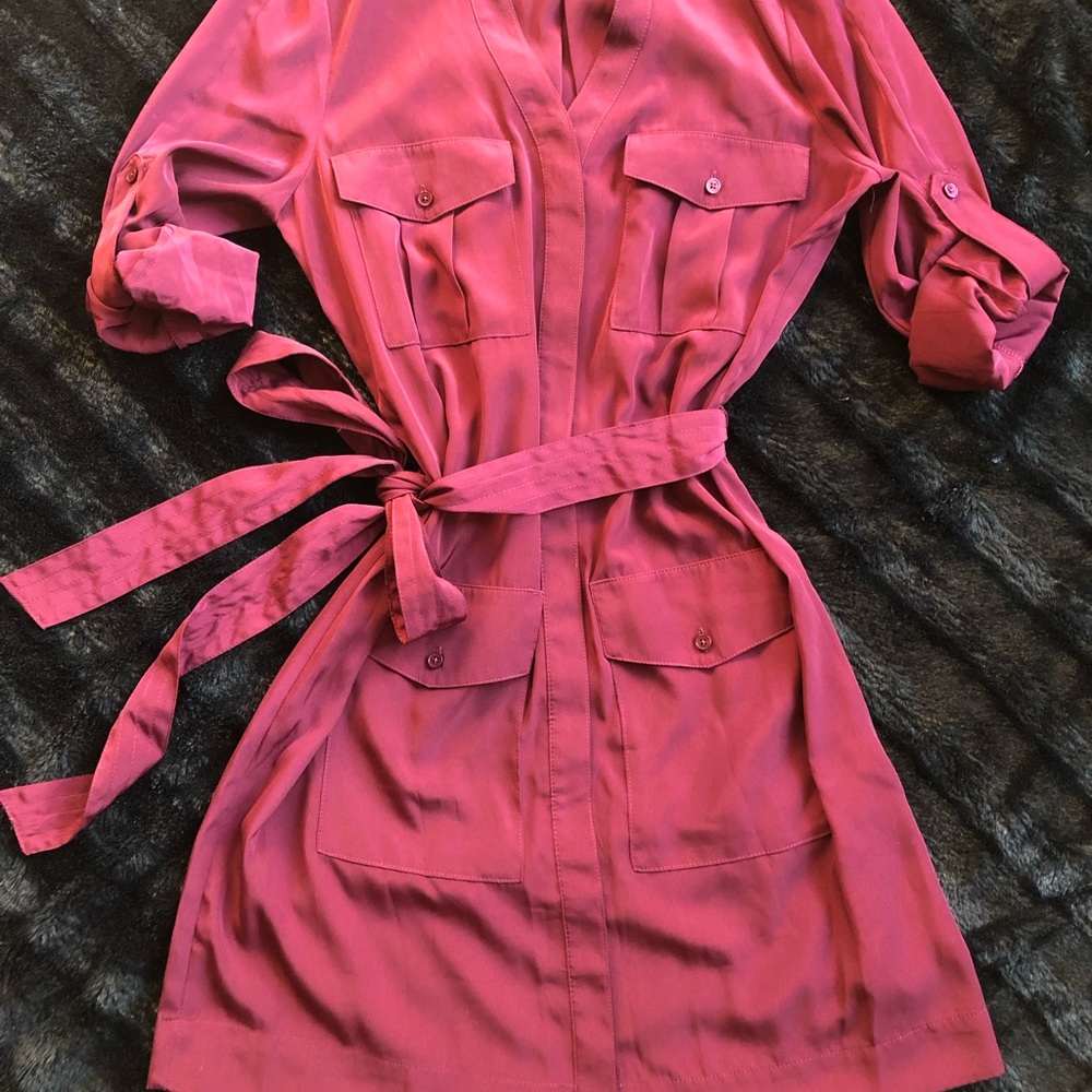 Express Dress with Pockets Tie Waste Size XS